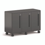 HON COMPANY EST2H3WNSSNA Class-ifi Tote Storage Cabinet, Three-Wide, 46.63" x 18.75" x 31.38", Charcoal Gray