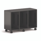 HON COMPANY EST2H3WNSSNA Class-ifi Tote Storage Cabinet, Three-Wide, 46.63" x 18.75" x 31.38", Charcoal Gray