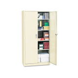 ALERA CM7218PY Assembled 72" High Heavy-Duty Welded Storage Cabinet, Four Adjustable Shelves, 36w x 18d, Putty