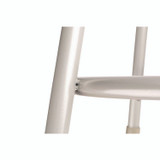 NATIONAL PUBLIC SEATING NPS® 6418H 6400 Series Height Adjustable HD Vinyl Padded Steel Stool, Backless, Supports 500 lb, 18.5"-26.5" Seat Height, Gray Seat/Base