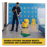 RUBBERMAID COMMERCIAL PROD. FGT85206GR00 Microfiber Tube Wet Mop, Microfiber/Polyester, Medium, Green