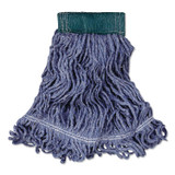 RUBBERMAID COMMERCIAL PROD. FGD25206BL00 Super Stitch Blend Mop, Cotton/Synthetic, Medium, Blue