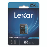 LEXAR MEDIA INC. LSD800P256GB High-Performance PRO BLUE Series SDXC Memory Card, UHS-I V30 U1 Class 10, 256 GB