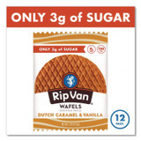 RIP VAN 00334 Wafels - Single Serve, Dutch Caramel and Vanilla, 1.16 oz Pack, 12/Box