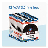 RIP VAN 00388 Wafels - Single Serve, Cookies and Cream, 1.16 oz Pack, 12/Box