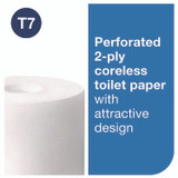 SCA TISSUE Tork® 472881 Advanced Coreless High Capacity Bath Tissue, 2-Ply, White, 1,000 Sheets/Roll, 12 Rolls/Carton