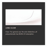 PROTECTIVE INDUSTRIAL PRODUCTS INC Bouton® 25001F020 Zenon Z12 Polycarbonate Safety Glasses, Black Nylon Frame, Clear Polycarbonate Lens