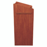 NATIONAL PUBLIC SEATING Oklahoma Sound® 600CH Aristocrat Non-Sound Lectern, 25 x 20 x 46, Cherry
