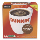 KEURIG DR PEPPER Dunkin'® 2091512 K-Cup Pods, Original Blend, 0.37 oz, 44/Box