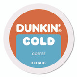 KEURIG DR PEPPER Dunkin'® 5000369251 Cold Iced Coffee K-Cups, Regular, 0.44 oz, 22/Box