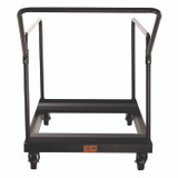 NATIONAL PUBLIC SEATING NPS® DY60R Folding Table Dolly For Round Tables, 1,100 lb Capacity, 27.75" x 47.5" x 31.25", Brown