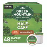 KEURIG DR PEPPER Green Mountain Coffee® 2140552 Half-Caff Coffee K-Cups, 0.33 oz, 48/Box