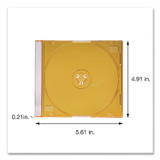 VERBATIM CORPORATION 97836 Slim Cases, CD/DVD, Assorted Colors, 100/Pack