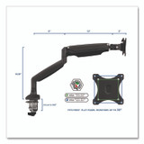 MOUNT-IT! MI1771BLACK Single Monitor Gas-Spring Mounting Arm, For 13" to 32" Monitors, 360 Degree Rotation, +/-45 Degree Tilt, Black, Supports 20lb