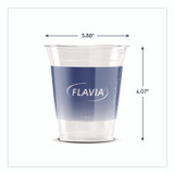 LAVAZZA FLAVIA® 25200058 Cold Cups 12 oz, Blue Band Flavia Logo, Clear/Blue, 900/Carton