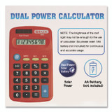BAZIC PRODUCTS 3009 Dual Power Pocket Size Calculator, 8-Digit, LCD