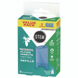 SC JOHNSON 372883 STEM Light Trap Refills, 3 Refills/Pack, 8 Packs/Carton