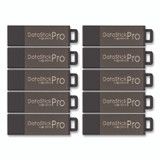 CENTON ELECTRONICS INC. 100079 DataStick Pro USB 2.0 Type A Flash Drive, 8 GB, Gray, 10/Pack