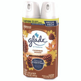 SC JOHNSON Glade® 377361PK Air Freshener, Cashmere Woods Scent, 8.3 oz Aerosol Can, 2/Pack