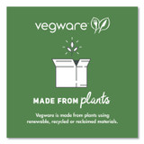 VEGWARE VWP005NFA Nourish Molded Fiber Tableware, Compostable, Plate, Sugarcane, 10" dia, White, 500/Carton