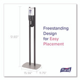 GO-JO INDUSTRIES PURELL® 8214DS ES10 Dispenser Floor Stand with Automatic Hand Sanitizer Dispenser, 15.56 x 11.75 x 51.82, Graphite
