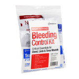 FIRST AID ONLY, INC. 91137 Critical Essentials Bleeding Control Kit for Limb, Chest and Torso Wounds, 11 Pieces, Plastic Bag