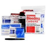 FIRST AID ONLY, INC. 91137 Critical Essentials Bleeding Control Kit for Limb, Chest and Torso Wounds, 11 Pieces, Plastic Bag
