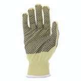 MCR SAFETY 9396S CutPro Kevlar Gloves, Reversible, 10" Long, Small, Yellow/Black, Pair