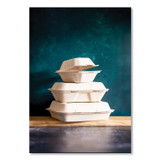 VEGWARE VWHC93NFA Nourish Molded Fiber Takeout Containers, Compostable, 3 Compartments, 9 x 9 x 3, White, Sugarcane, 200/Carton