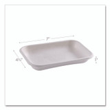 ECO-PRODUCTS,INC. EPSCRC12NFA WorldView Vanguard Rectangular Container, 12 oz, 7 x 4.75 x 1, Sugarcane Fiber, White, 400/Carton