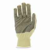 MCR SAFETY 9396L CutPro Kevlar Gloves, Reversible, 10" Long, Large, Yellow/Black, Pair