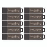 CENTON ELECTRONICS INC. 106619 DataStick Pro USB 2.0 Type A Flash Drive, 32 GB, Gray, 10/Pack