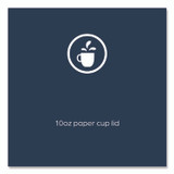 LAVAZZA FLAVIA® 25200019 Hot Beverage Paper Cup Lids 10 oz, Fits FLAVIA 10 oz Paper Cup, White, 100/Sleeve, 10 Sleeves/Carton