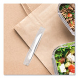 DART SOLO® MOW20007 Regal Mediumweight Cutlery, Individually Wrapped, Knife, Plastic, White, 1,000/Carton