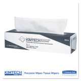 KIMBERLY CLARK Kimtech™ 05514 Precision Wiper, POP-UP Box, 1-Ply, 14.7 x 16.6 Unscented, White, 144/Box