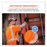 TENACIOUS HOLDINGS, INC. ergodyne® 23514 GloWear 8283BK Class 2 Lightweight Performance Hi-Vis T-Shirt, Polyester, Large, Orange
