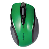 KENSINGTON 72424 Pro Fit Mid-Size Wireless Mouse, 2.4 GHz Frequency/30 ft Wireless Range, Right Hand Use, Emerald Green
