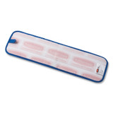 RUBBERMAID COMMERCIAL PROD. Q41000BLU Microfiber Wet Room Pad, Split Nylon/Polyester Blend, 18", Blue, 12/Carton
