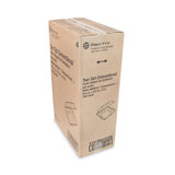 PACTIV EVERGREEN CORPORATION YTD18801ECON Vented Foam Hinged Lid Container, Dual Tab Lock Economy, 8.42 x 8.15 x 3, White, 150/Carton