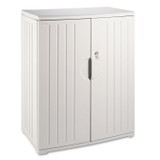 ICEBERG ENTERPRISES 92563 Rough n Ready Storage Cabinet, Two-Shelf, 36w x 22d x 46h, Platinum