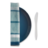 BERK ENTERPRISES INC Berkley Square 1011000 Mediumweight Polypropylene Cutlery, Knife, Plastic, White, 1,000/Carton