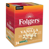 KEURIG DR PEPPER Folgers® 6661 French Vanilla Coffee K-Cups, 24/Box