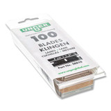 UNGER SRB30 Safety Scraper Replacement Blades, #9, Stainless Steel, 100/Box