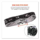 TENACIOUS HOLDINGS, INC. ergodyne® 12489 Chill-Its 6605 High-Performance Terry Cloth Sweatband, Cotton Terry Cloth, One Size Fits Most, Skulls