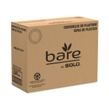 DART SOLO® LG8R Bare Eco-Forward RPET Deli Container Lids, Recessed Lid, Fits 8 oz Containers, Clear, Plastic, 50/Pack, 10 Packs/Carton