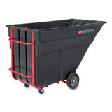 RUBBERMAID COMMERCIAL PROD. 1025 BLA 1.5 cu yd BRUTE Rotomolded Tilt Truck, 1,200 lb Capacity, Black