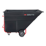 RUBBERMAID COMMERCIAL PROD. 1025 BLA 1.5 cu yd BRUTE Rotomolded Tilt Truck, 1,200 lb Capacity, Black
