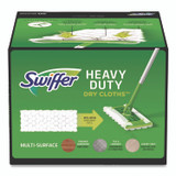 PROCTER & GAMBLE Swiffer® 77197 Heavy-Duty Dry Refill Cloths, 10.3 x 7.8, White, 20/Pack, 4 Packs/Carton