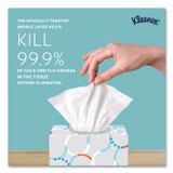 KIMBERLY-CLARK PROFESSIONAL Kleenex® 21286 Boutique Anti-Viral Facial Tissue, Pop-Up Box, 3-Ply, White, 55 Sheets/Box, 3 Boxes/Pack
