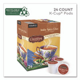 KEURIG DR PEPPER Celestial Seasonings® 14738CT India Spice Chai Tea K-Cups, 96/Carton